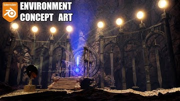 Sword Cave Concept Art Blender Cycles Environment #blenderenvironment