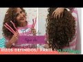 🌺Cómo Definir Rizos en Transición  con Flexi Rods en Español. PARTE 1.