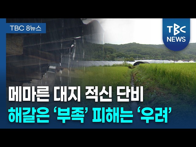 반갑다, 단비!... 해갈은 아직 [260828]ㅣTBC뉴스