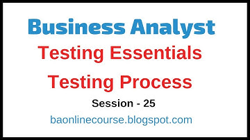 Testing Essentials for Business Analyst Tutorial | Test Case | Test Script | Defect Analysis