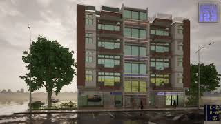 Edificio L2 A8, Recorrido virtual por una edificio de apartamentos y locales comerciales