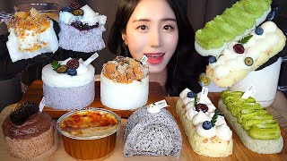 🍚 Крем-рисовый торт ASMR МукбангㅣШоколад Кекс Корейский десертㅣDessert Rice cake Mukbang