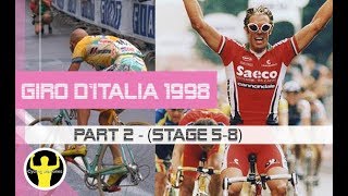 Giro d&#39;Italia 1998 - part 2 (stages 5-8) - Mario Cipollini, Marco Pantani, Alex Zülle