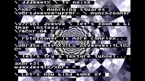 IBNIZ: audiovisual programs with extremely short code