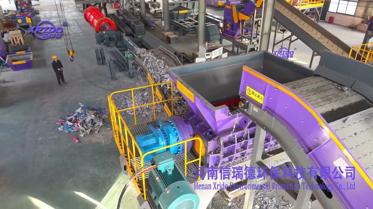 Satisfying Shredding! Watch an Industrial Shredder Destroy Aluminum Foil Film 💥