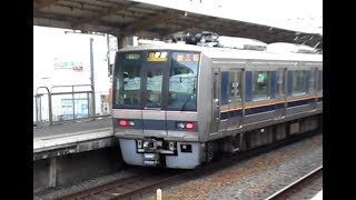 2019.03.02 JR西日本 207系T26編成+S56編成7両編成 普通新三田行き到着 千里丘駅