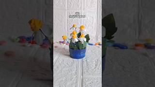 Diy artificial flower 🌼 #shorts #artificalflower #artificialplants #viralshort #craftideas #trending