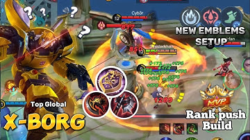 Solo Rank Push Build | Build Top 1 Global X Borg ~MLBB