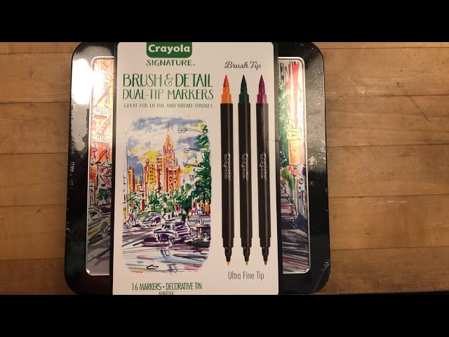 Crayola Signature Brush and Detail Dual-Tip Markers Review 