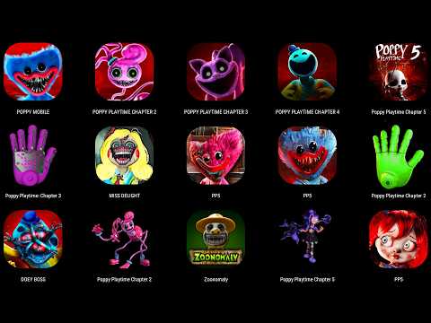 Poppy Playtime Chapters 1 - 8 Mobile - Huggy Was Only the Beginning | Full Movie + Endings