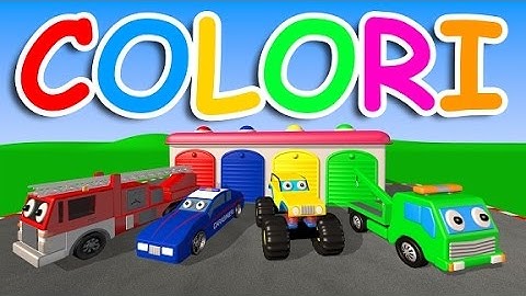 Impara i colori con i mezzi stradali - AlexKidsTV