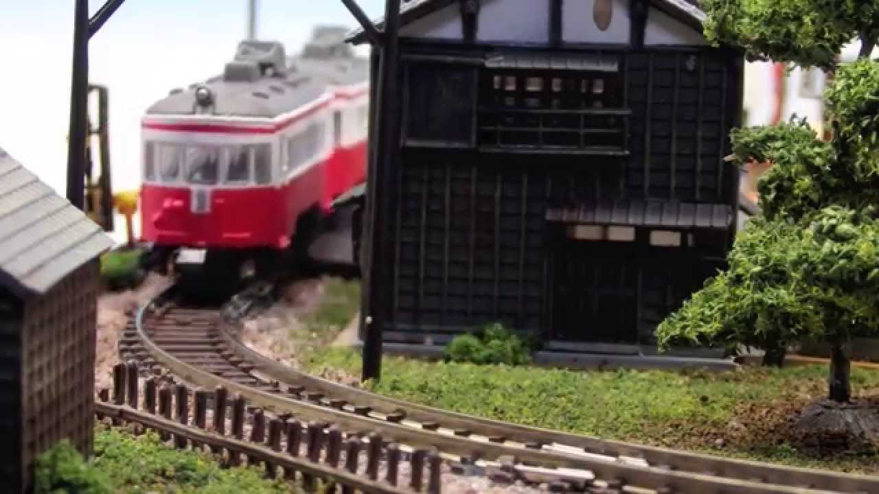 昭和の駅前～Bトレ用ミニレイアウト 鉄道模型 ジオラマ - YouTube