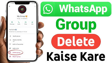 WhatsApp Group Delete Kaise Kare | How to delete whatsapp group 2025
