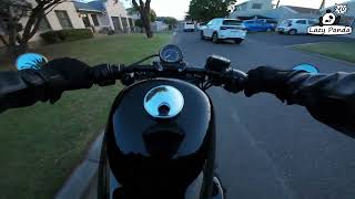 Harley 48 No Talk [Pure] Ride Sound  Testing Telesin ND8 Filter SUNSET RIDE!【Yo Lazy Panda】