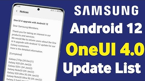 Samsung Android 12 OneUI 4.0 Update List February 2022 | A51 A71 A31 A21S A32 F62 F41 M21 M31 M51