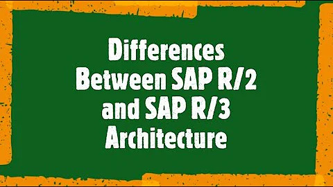 What is R1 R2 and R3 architecture in SAP? (2024)