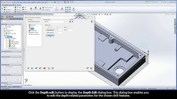 SolidCAM iMachining Training Course - Exer #9: Define a Drill Recognition operation