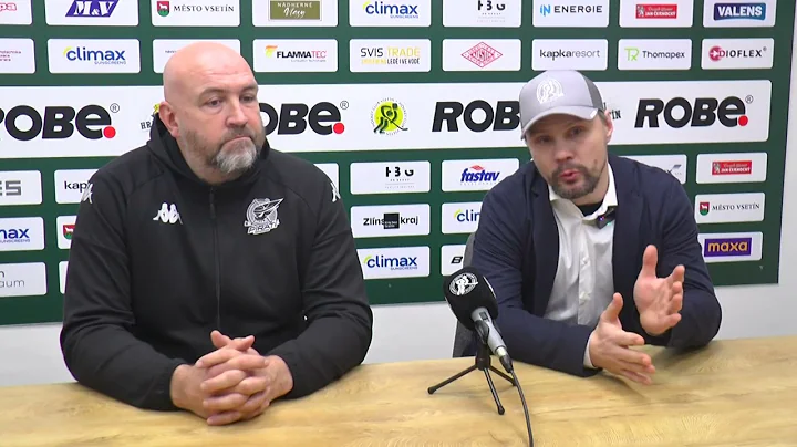 Trenéři Petr Martínek a Ondřej Němec po utkání Vsetín - Chomutov 3:0