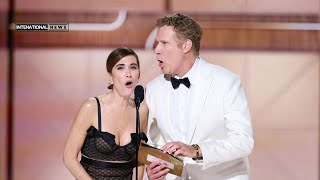 Kristen Wiig And Will Ferrell Prove They're Still Champs At Presenting Golden Globes