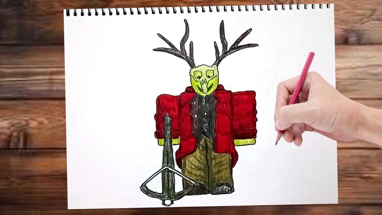 How to draw 99 nights in forest Ranged Cultist step by step | Roblox ...