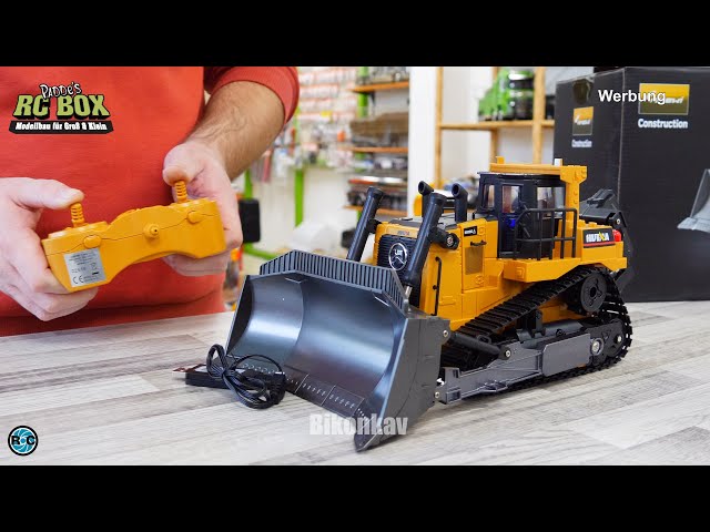 Amewi Bulldozer RC Scala 1:24 - Cantiere Telecomandato 2.4GHz, RTR, Giallo