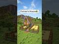 Minecraft Farmer's House🏡 Tutorial #shorts #minecraft #tutorial #foryou #fyp