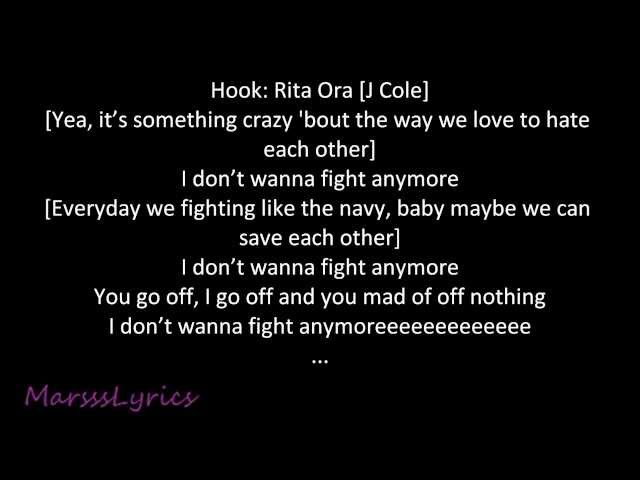 Rita Ora Ft. J. Cole - Love And War (Lyrics) class=