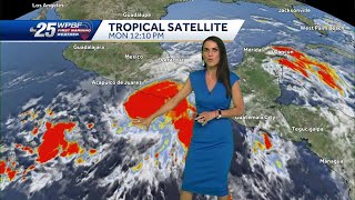 National Hurricane Center monitoring area in Gulf of Mexico where Agatha remnants could redevelop