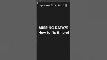Beginner Guide to Missing Values in R #rstudio #codingtutorial #nan #na #rcode #rtutorial #dataclean