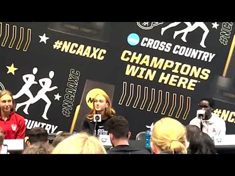 BYU Freshman Star Jane Hedengren Press Conference Ahead Of 2025 NCAA Cross Country Championships