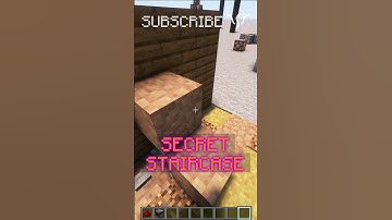 Hide a SECRET STAIRCASE in your base for a QUICK ESCAPE | Redstone with PsiVolt #minecraft #redstone