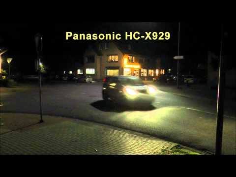 Panasonic HC-V500 vs. Panasonic HC-X929 Low Light Test Vergleich