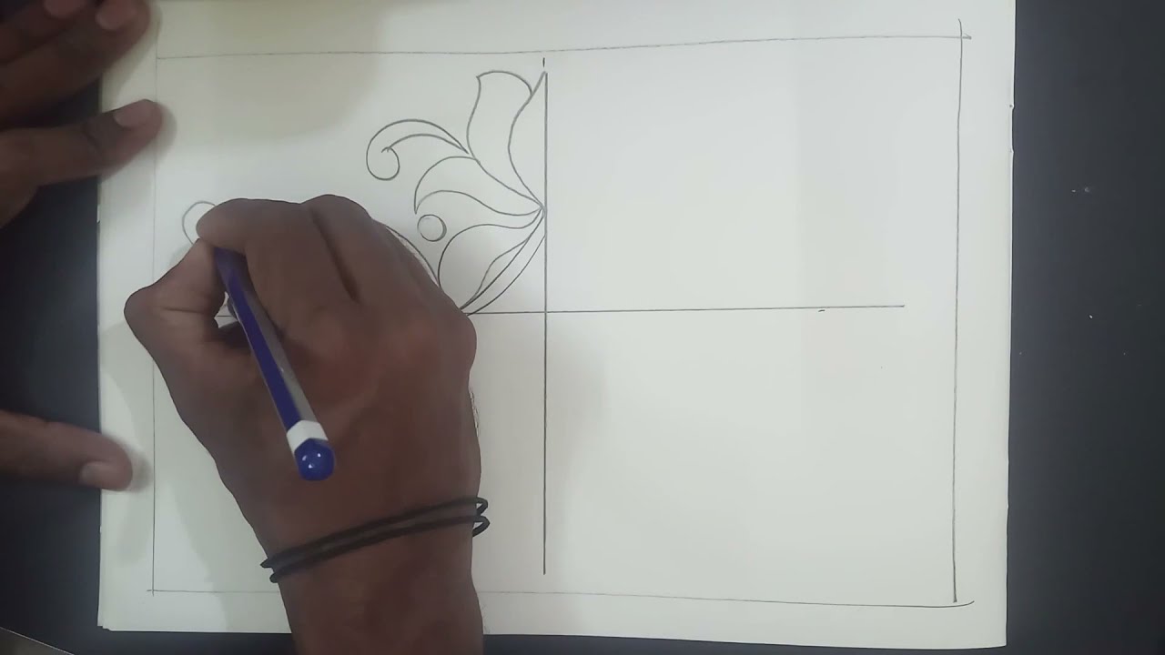 Tracing method of design drawing |Easy to draw design drawing |textile design.