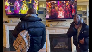 Watch Davido’s priceless reaction after seeing himself in Coming to America 2