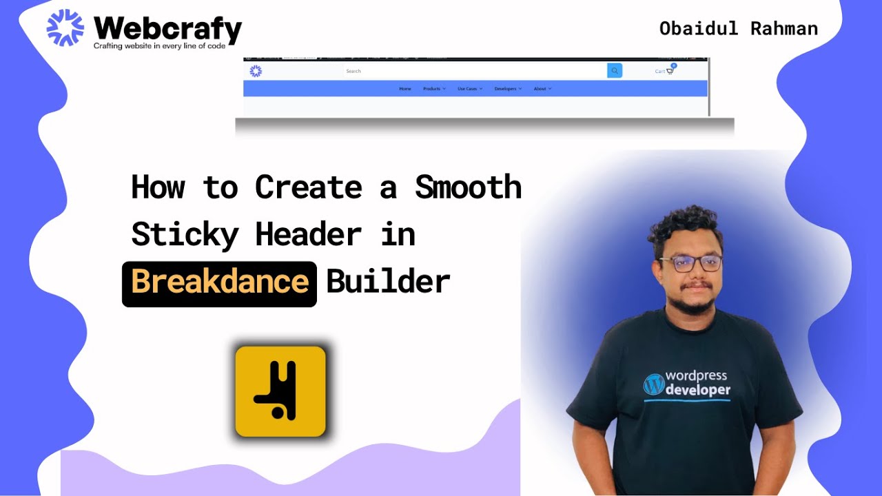 How to Create a Smooth Sticky Header in Breakdance Builder - full video ...