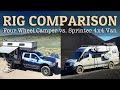 FWC Grandby Flatbed Truck Camper VS. Sprinter 4x4 Van