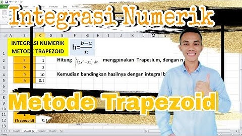 Integrasi Numerik - Metode Trapezoid | Metode Trapesium