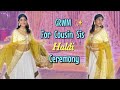 Get ready with me for my cousin sis haldi function  haldi makeup look  viral haldi