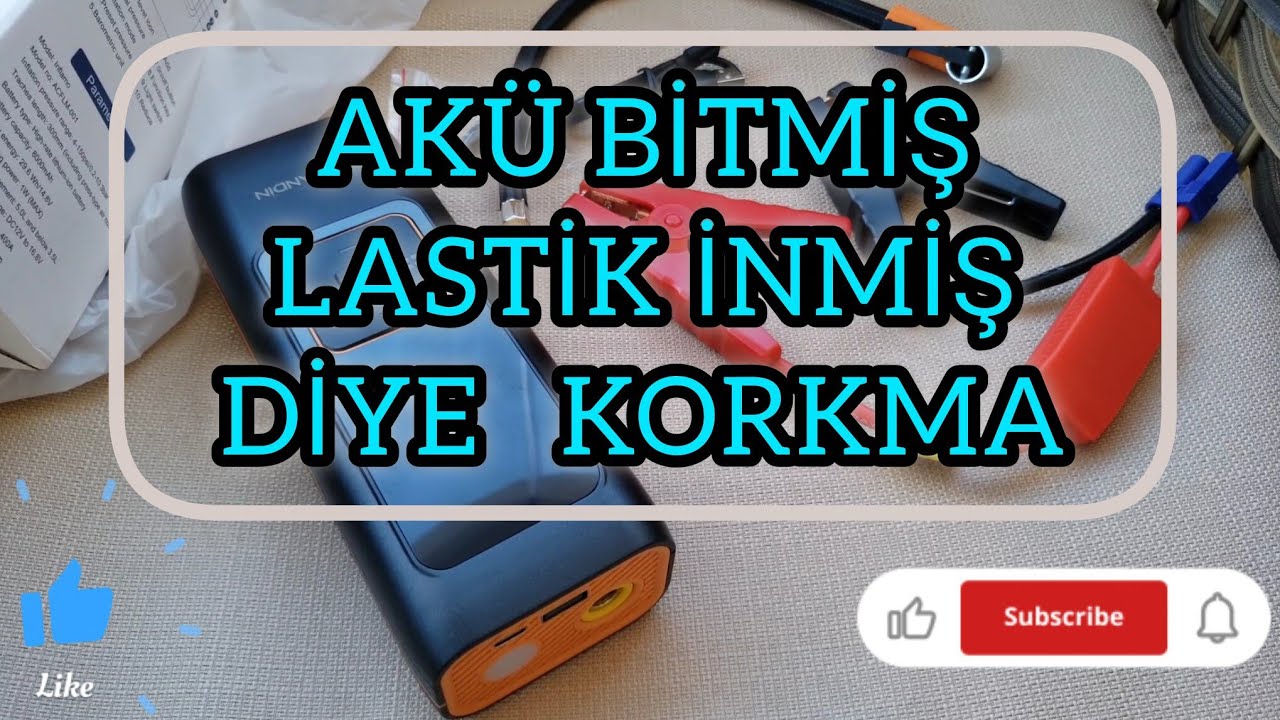 AKÜ BİTMİŞ ,LASTİK İNMİŞ DERT DEĞİL AKÜ TAKVİYE CİHAZI VAR