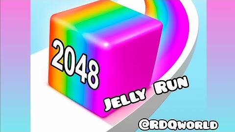 Jelly Run 2048 game Level 121 to 125 gameplay 
