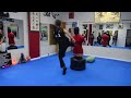 270 lb Bob Dummy Flying Side Kick Power Training