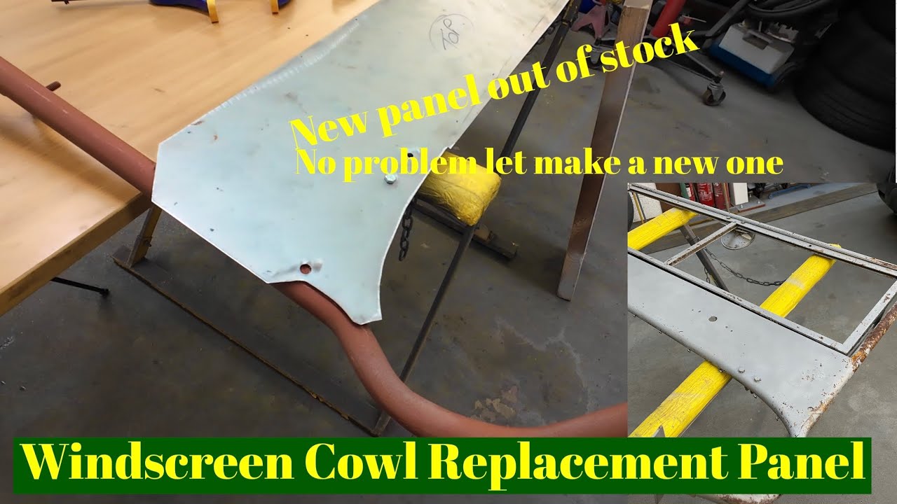 Making a replacement windscreen cowl panel Willys MB
