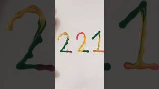221 number drawing | drops bole magic tale 💧🎨  #shorts #art