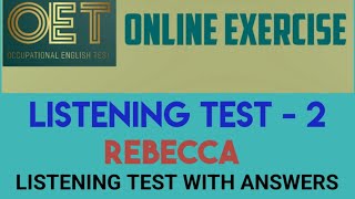 OET Listening Practice material with answers