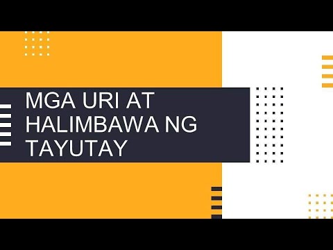 Mga Uri At Halimbawa Ng Tayutay