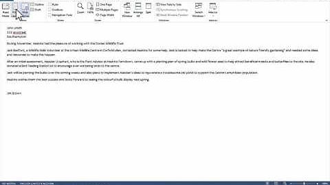 6 Change to Print Layout View