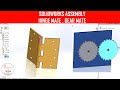 ⚡ Solidworks Mechanical Mate - Hinge and Gear