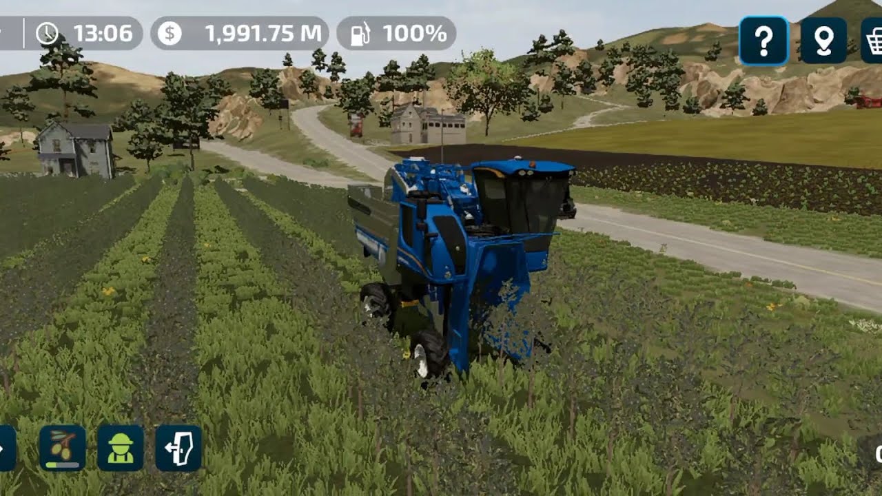 Farming Simulator 23 olive harvesting