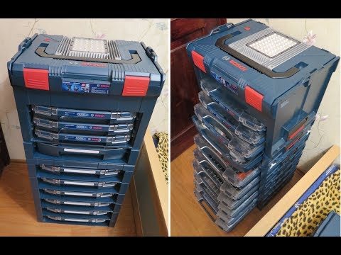 ЭТАЖЕРКА BOSCH: Ls-BOXX &amp; GLI PortaLED + i-boxx -shelf/ -active/ -inactive rack + i-BOXX rack 53/72