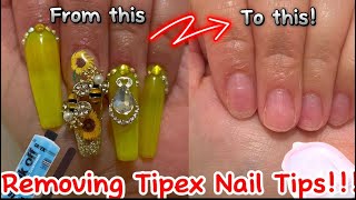 REMOVING TIPEX ACRYLIC FULL COVER TIPS